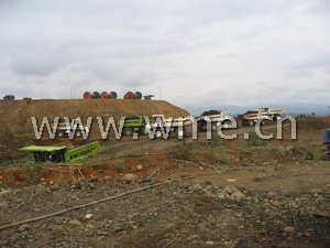 Terex dump truck TR50D in worksite