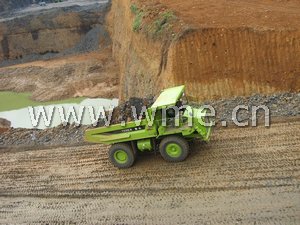 Terex dump truck TR50D in worksite